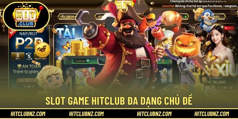 Slot Game HITCLUB đa dạng chủ đề, cập nhật chủ đề định kỳ